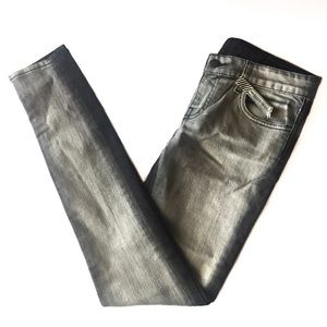 VANS Two Toned Black & Gray Extreme Skinny Jeans